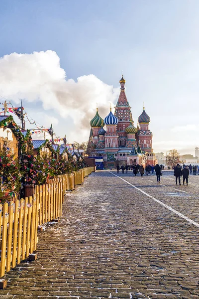 Roter Platz in Moskau zu Weihnachten — Stockfoto