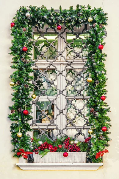 Прикраса різдвяних вікон прикраса — стокове фото