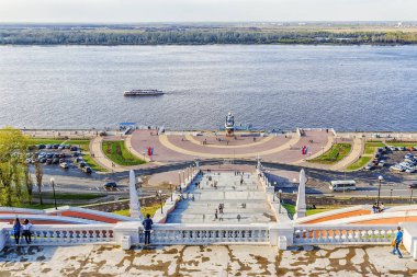Chkalov merdiven Nijniy Novgorod, Rusya