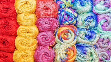 Konu örme için renkli arka plan