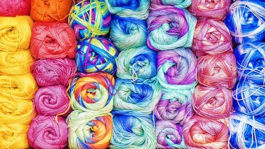 Konu örme için renkli arka plan