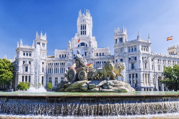 Cibeles fountain in Madrid, Spain — Zdjęcie stockowe