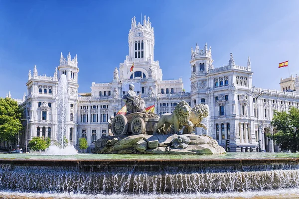 Fuente de Cibeles en Madrid, España — Foto de Stock