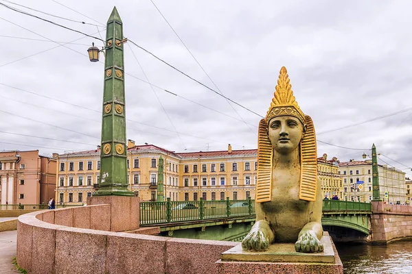 Египетский мост в Петербурге — стоковое фото