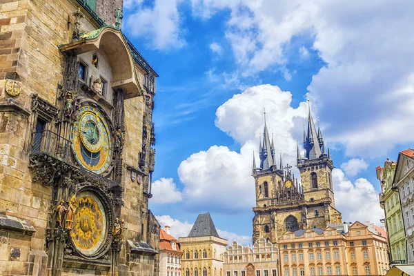 Αστρονομικό Ρολόι στην Πράγα, Τσεχία — Φωτογραφία Αρχείου