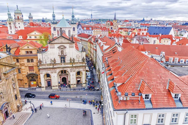 Widok na Pragę, Republika Czeska — Zdjęcie stockowe