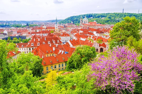 Frühlingspanorama Prag, Tschechische Republik — Stockfoto