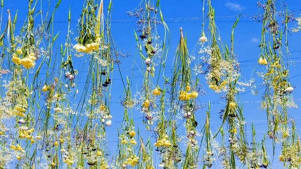 Sky decorated with flowers — Stock Photo, Image