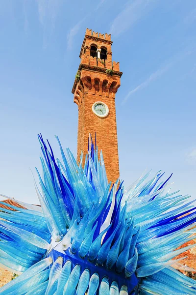 Bell tower on the island of Murano, Italy — Stock Photo, Image