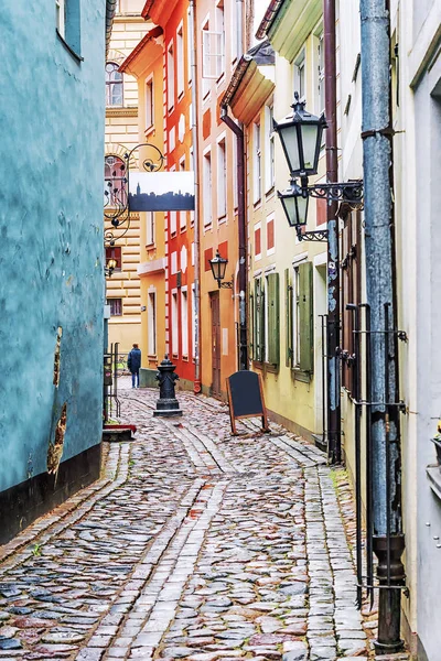 Calles de la antigua Riga, Letonia —  Fotos de Stock