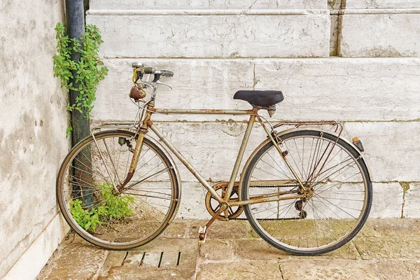 The Old rusty bicycle — Stock Photo, Image