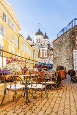 sokak eski Tallinn, Estonya