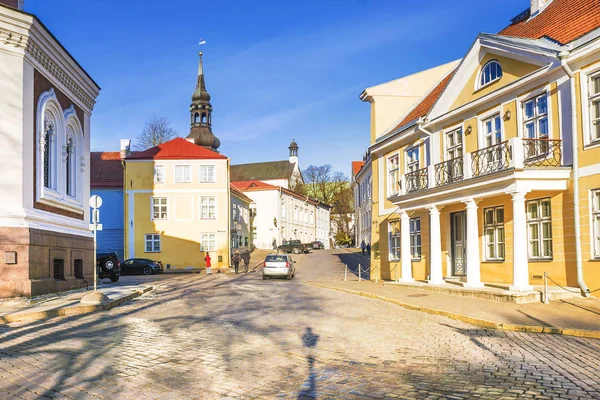 Sokak eski Tallinn, Estonya — Stok fotoğraf