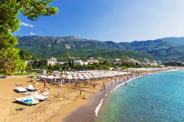 Stranden i budva, montenegro — Stockfoto