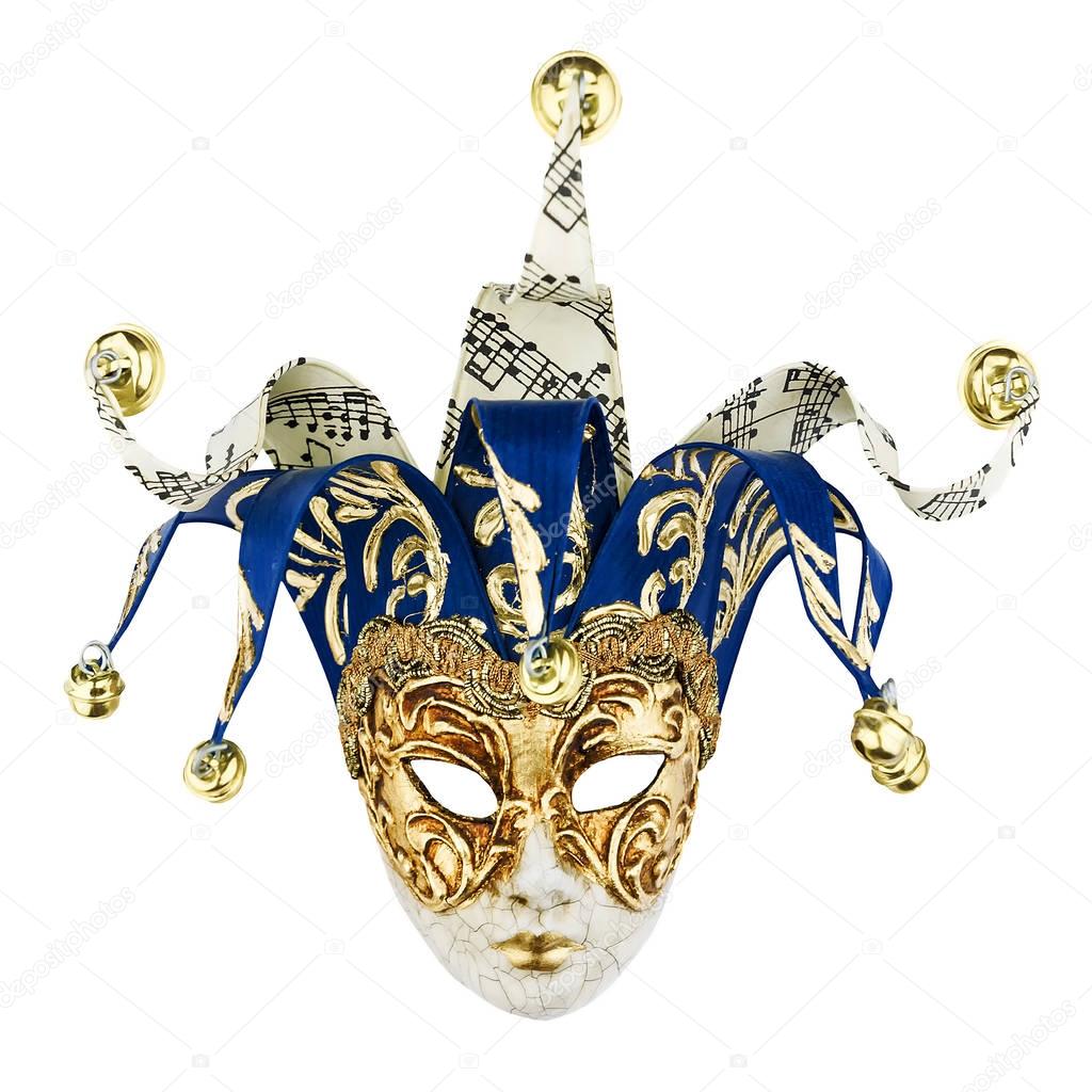 Venetian mask on white background