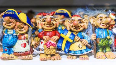 Scandinavian trolls souvenir Sweden clipart