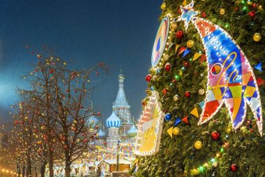 Noel Moskova'da. Moskova Kızıl Meydan