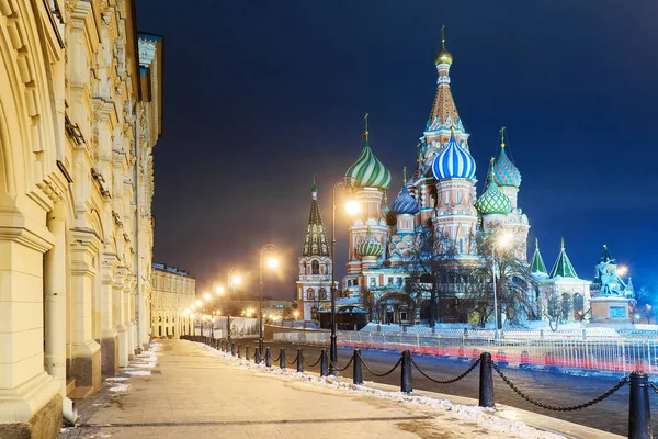 Basilikum-Kathedrale in Moskau, Russland — Stockfoto