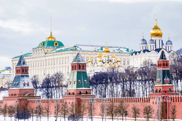 Winter-Ansicht von Moskau Kreml, Russland — Stockfoto