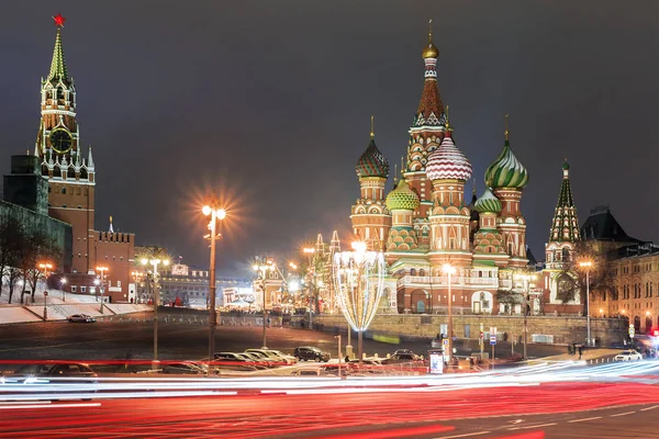 Basilikum-Kathedrale. Moskau, Russland — Stockfoto