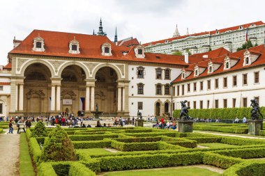 Prag'da bina Senato. Çek Republic.The Valdstejn Palace w