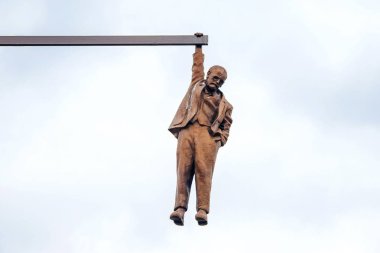 Prague, Çek Cumhuriyeti -16 Mayıs 2016: Orijinal anıt Sigmund F