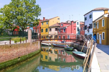 pitoresk Burano Adası, Venedik