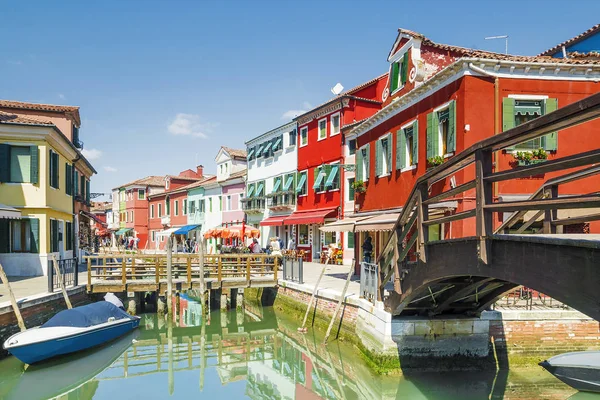 Malowniczej wyspie Burano, Wenecji — Zdjęcie stockowe