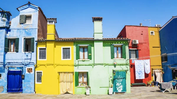 Maisons colorées Burano Island, Venise — Photo