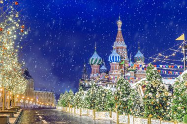 Noel Moskova'da. Moskova Kızıl Meydan