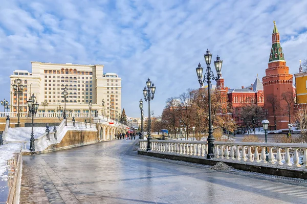 Winter view of the Alexander park in Moscow, Russia — Stock Photo, Image