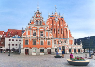 Riga, Letonya. Riga 'daki Siyah Noktalar Evi