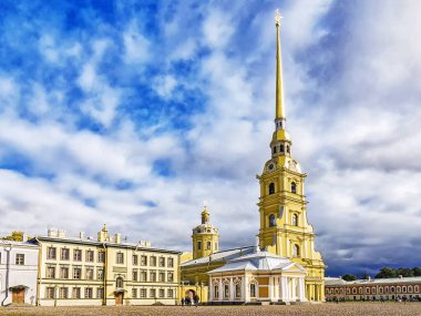 Peter and Paul Cathedral and Grand Ducal Burial Vault in St. Pet clipart