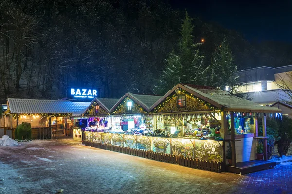 RUSSIA, SOCHI-DECEMBER 5, 2019: Rosa Khutor is a modern Russian — Stock Photo, Image