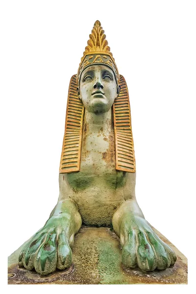 Sfinx Egyptische Brug Petersburg Geïsoleerd Sfinx Brugelement — Stockfoto