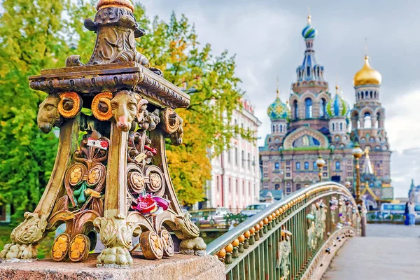 Widok Katedry Zbawiciela Przelaną Krew Sankt Petersburgu — Zdjęcie stockowe