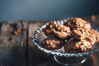 Badem ezmeli kurabiyeler, seçici odaklanma