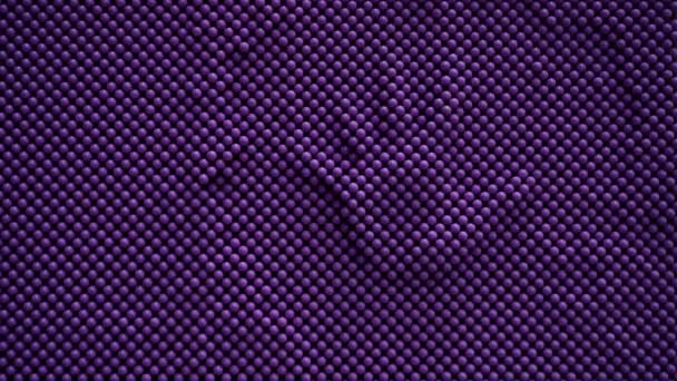 Pinart Fundo Roxo Uma Imagem Convexa Uma Mão Aparece Que — Vídeo de Stock