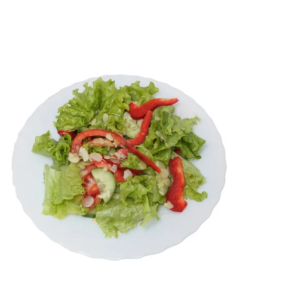 Salad sayuran di piring . — Stok Foto