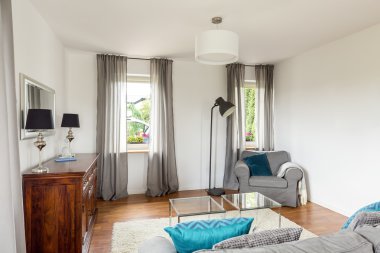 İyi bir tarzı oturma odasında