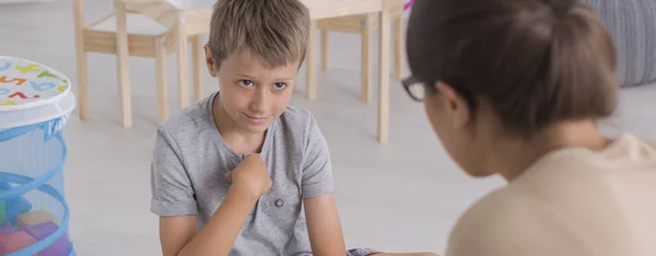 Praten over zijn gevoelens en emoties — Stockfoto