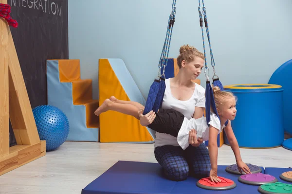 Ela prefere outros exercícios — Fotografia de Stock