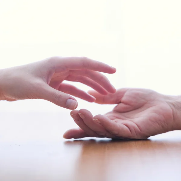 Două mâini izolate — Fotografie, imagine de stoc