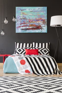 Desen ayrıntıları fikir yatak odası