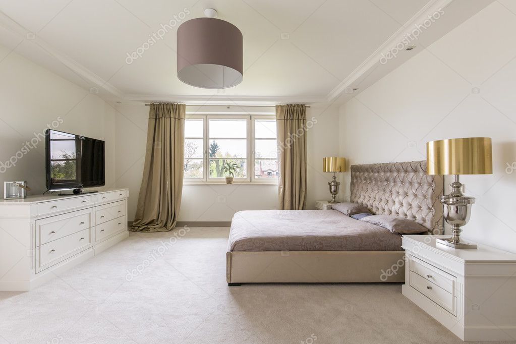 Elegante slaapkamer ontwerp u2014 stockfoto © photographee.eu #125877260