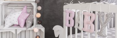 Sevimli bebek odası süsleri pastel colous içinde
