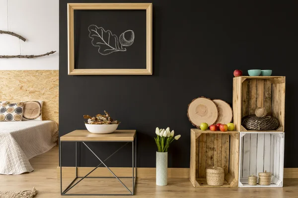Sonbahar oda dekor fikir — Stok fotoğraf
