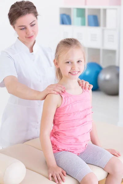 Sjukgymnastik kan vara roligt! — Stockfoto