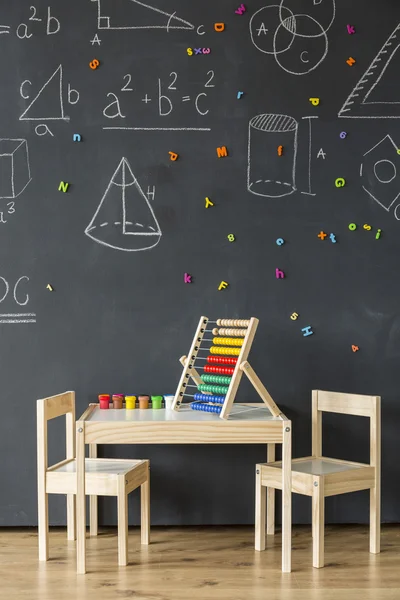 Room of a small math genius — Stock Photo, Image