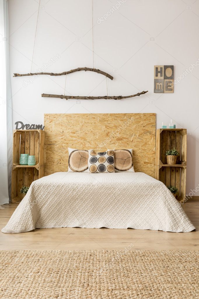 Idea di arredamento camera da letto autunno — foto stock ... Idee arredo camera da letto matrimoniale
